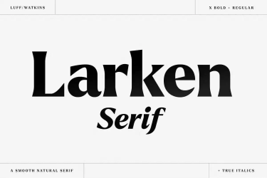 Larken Font free download – Elegant font preview