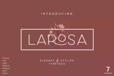 Larosa Font free download – Sans Serif Fonts font preview