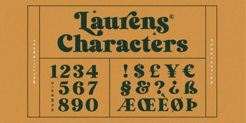 Laurens Font preview 8 – Serif Fonts font sample