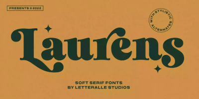 Laurens Font free download – Bold font preview