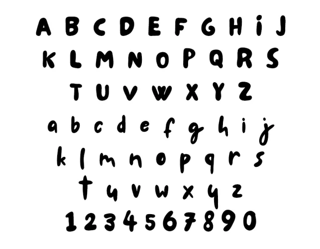 Le Petit Cochon Font preview 1 – Display Fonts font sample