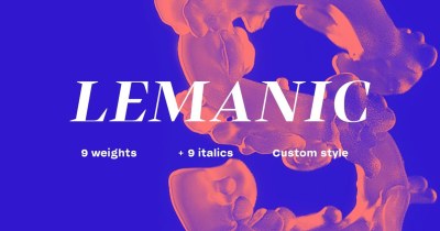 Lemanic Font Family free download – Classic font preview