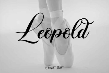 Leopold Script Font free download – Bold font preview