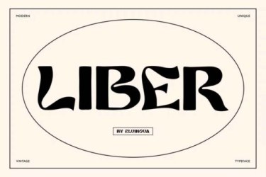 Liber Font free download – Branding font preview