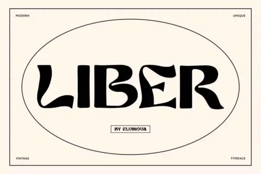 Liber Font preview 4 – Display Fonts font sample
