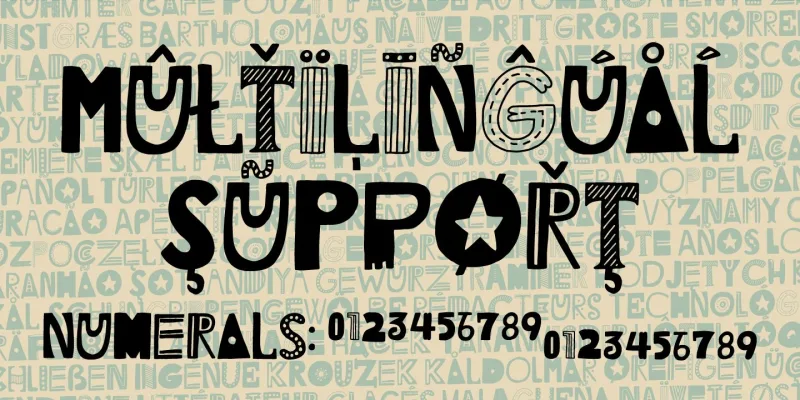 Litter Funk Font preview 7 – Display Fonts font sample