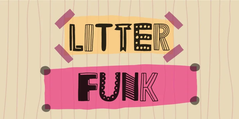 Litter Funk Font preview 8 – Display Fonts font sample