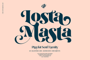 Losta Masta Font free download – font preview