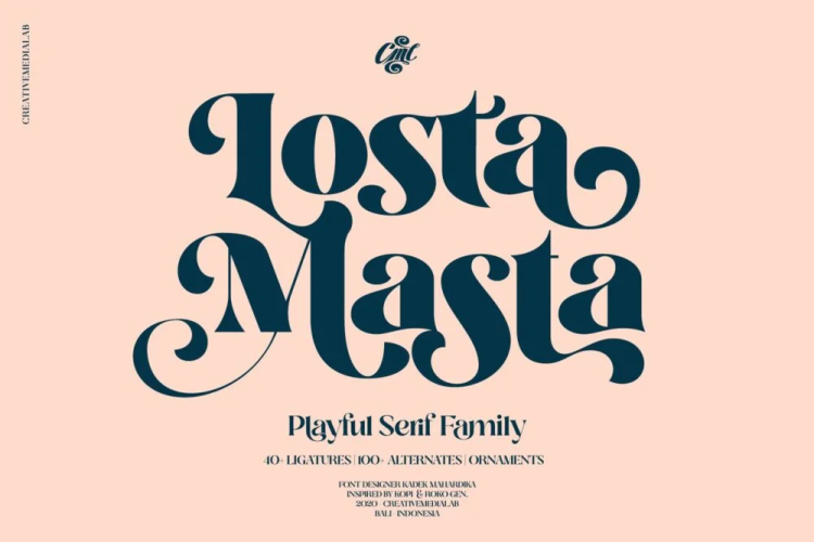 Losta Masta Font free download preview 5 – Display Fonts font