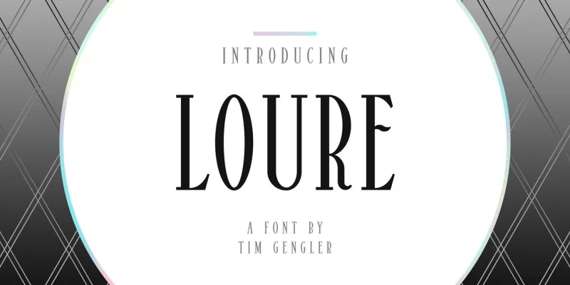 Loure Font Family preview 6 – Script And Handwritten font sample