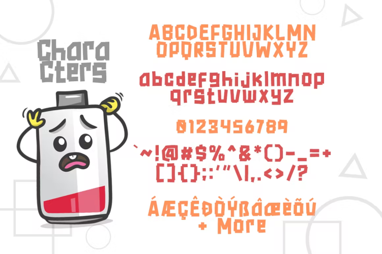 Low Batt Font free download preview 3 – Sans Serif Fonts font