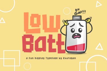 Low Batt Font free download – Branding font preview