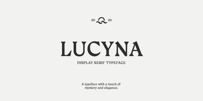 Lucyna Font preview 1 – Serif Fonts font sample