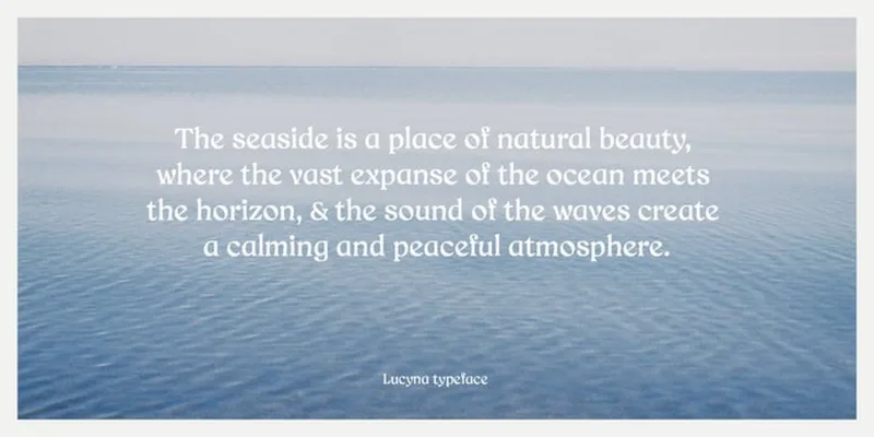Lucyna Font preview 5 – Serif Fonts font sample