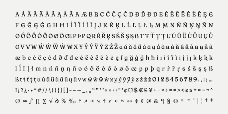 Lucyna Font preview 8 – Serif Fonts font sample