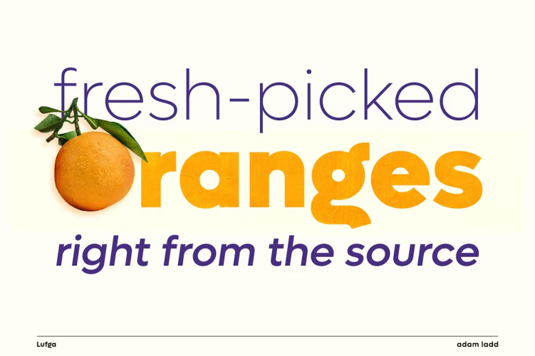 Lufga Font free download preview 3 – Sans Serif Fonts font