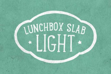 Lunchbox Slab Light Font free download – Lunchbox font preview