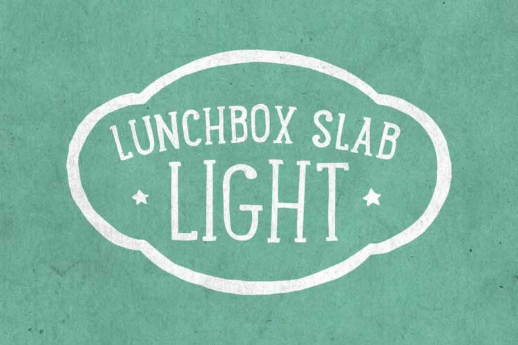 Lunchbox Slab Light Font free download preview 3 – Serif Fonts font