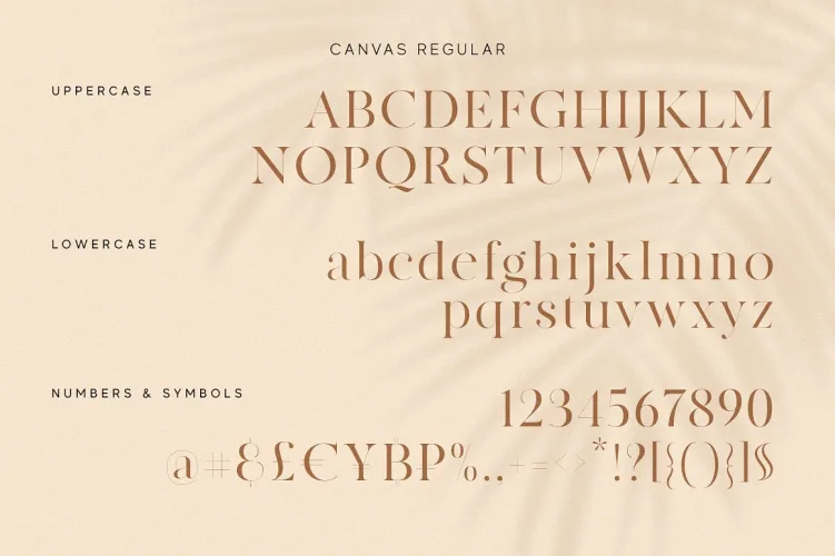 MADE Canvas Font preview 4 – Serif Fonts font sample