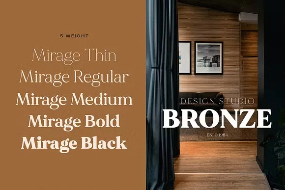 MADE Mirage Font preview 2 – Serif Fonts font sample