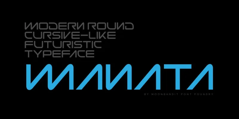 MBF Manata Font preview 1 – Modern Fonts font sample