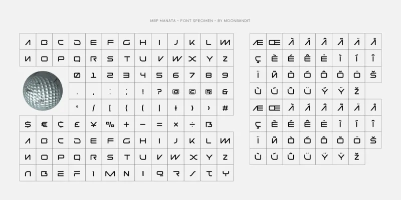 MBF Manata Font preview 7 – Modern Fonts font sample