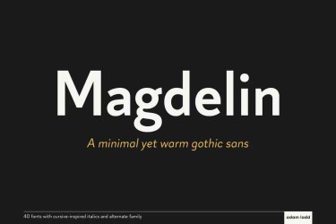 Magdelin Font Family free download – Minimal font preview