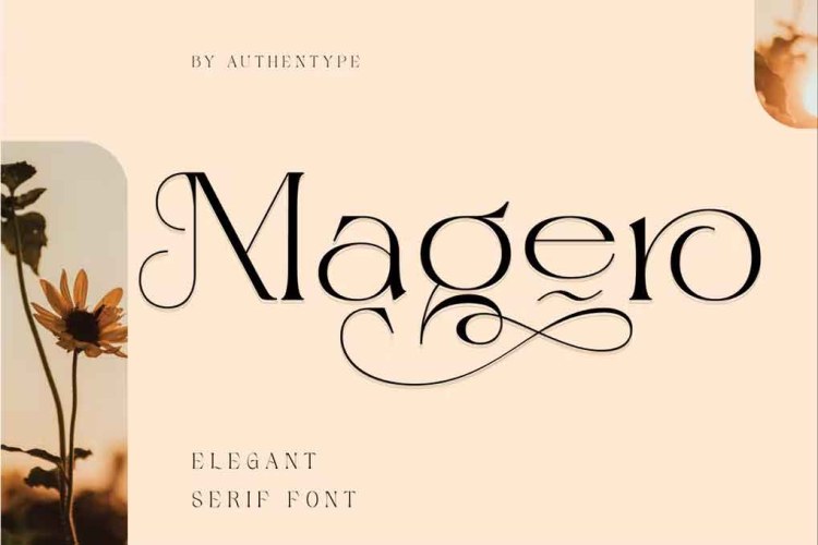 Magero Elegant Serif Font free download preview 3 – Serif Fonts font