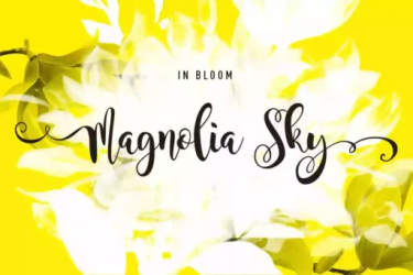 Magnolia Sky Font free download – Readable font preview