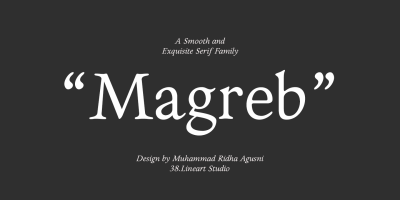Magreb Font Family free download – Elegant font preview