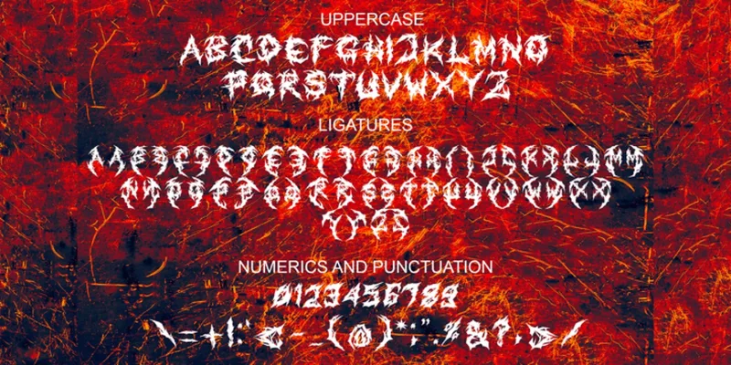 Maidern Font preview 1 – Decorative Fonts font sample