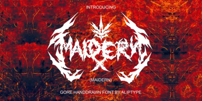 Maidern Font free download – Branding font preview