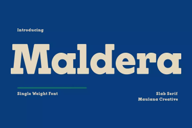 Maldera Slab Serif Display Font free download – Serif font preview