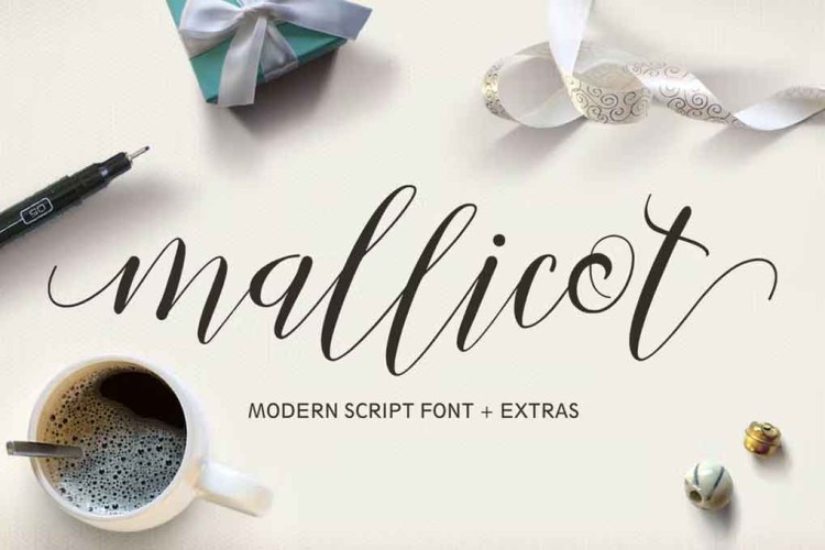Mallicot Script Font free download preview 3 – Script And Handwritten font