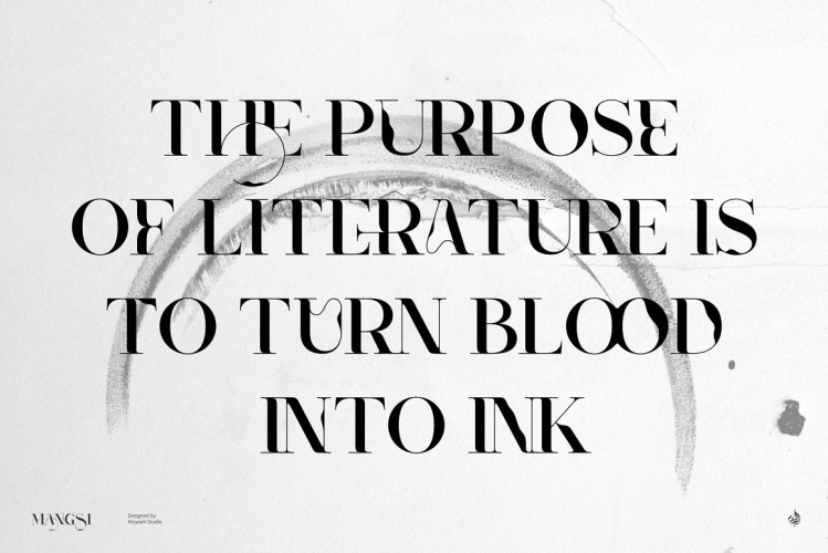 Mangsi Font free download preview 1 – Modern Serif Font font