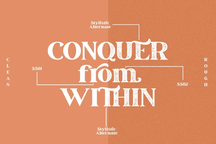March Font preview 8 – Serif Fonts font sample