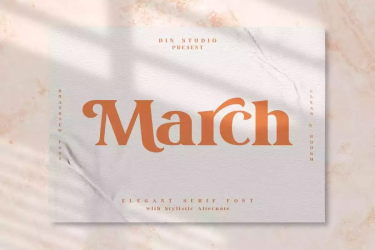 March Font free download – Serif Fonts font preview