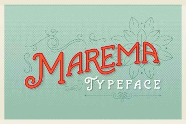 Marema Typeface Font free download – Classic font preview