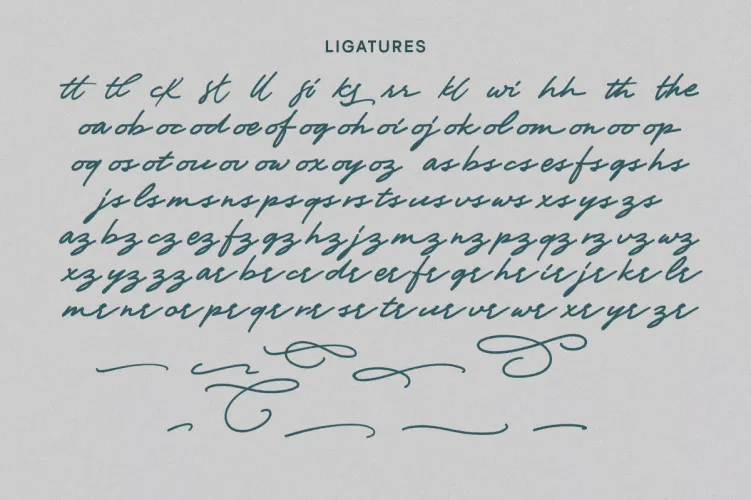 Marielle Font preview 4 – Script And Handwritten font sample