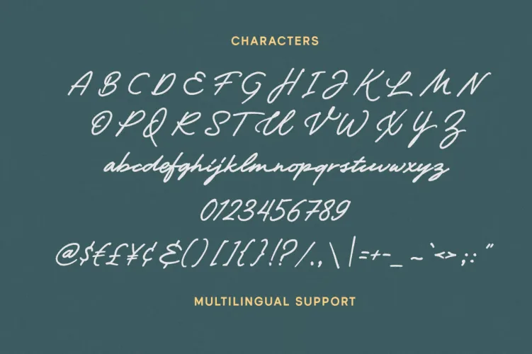 Marielle Font preview 5 – Script And Handwritten font sample
