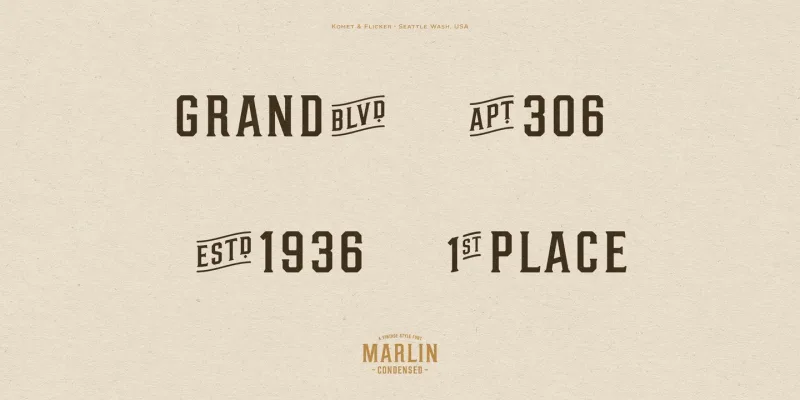 Marlin Font Family preview 1 – Serif Fonts font sample