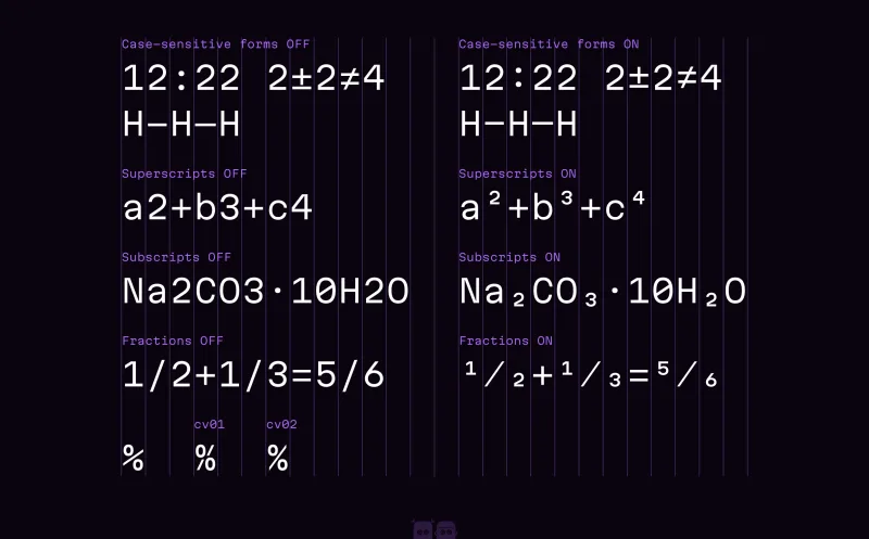 Martian Mono Font Family preview 3 – Font Family font sample