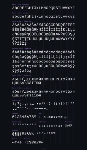 Martian Mono Font Family preview 4 – Font Family font sample