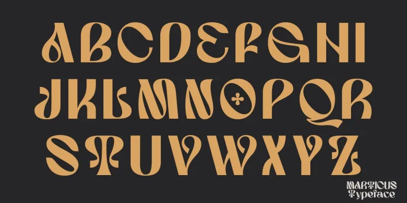 Marticus Font preview 3 – Display Fonts font sample