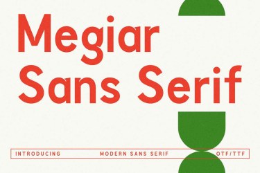 Megiar Sans Serif Font free download – Sans Serif Fonts font preview