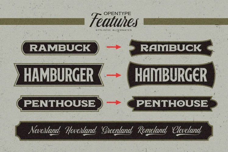 Melvins Font preview 1 – Display Fonts font sample