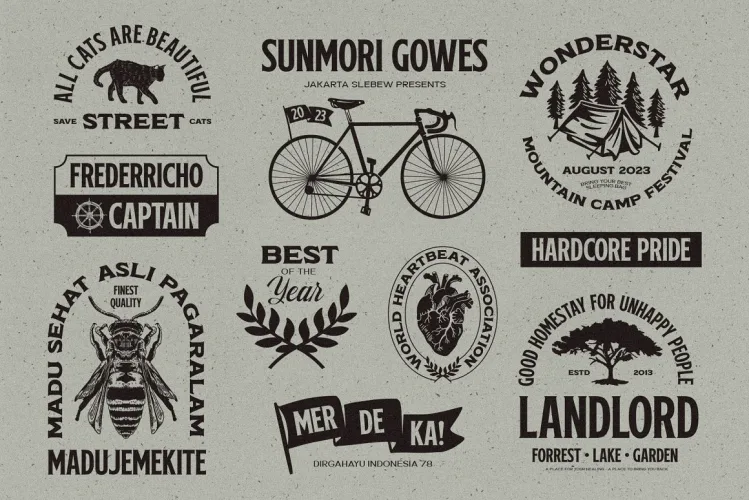 Melvins Font preview 4 – Display Fonts font sample