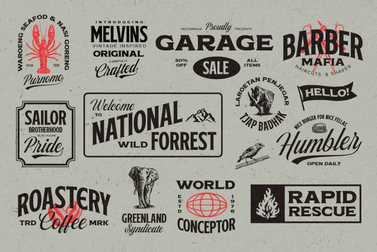 Melvins Font preview 6 – Display Fonts font sample