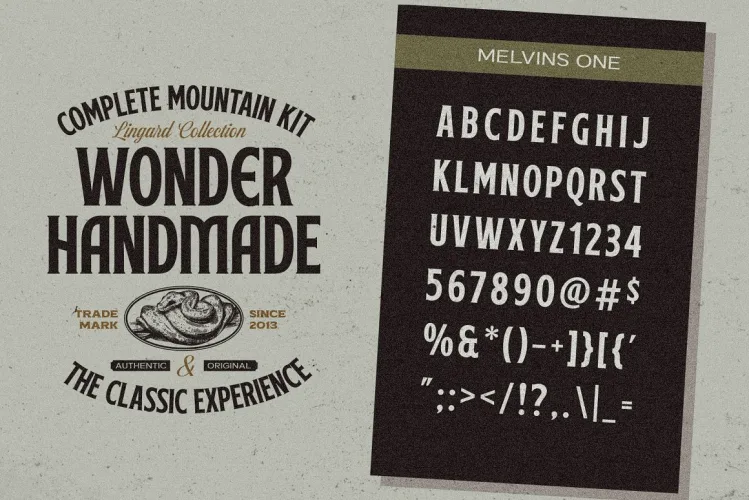 Melvins Font preview 9 – Display Fonts font sample