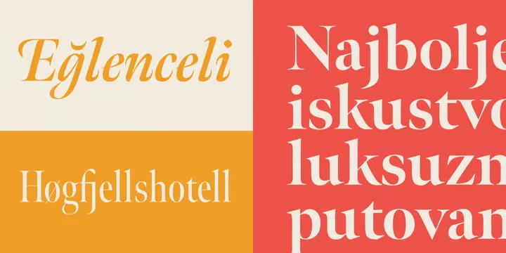 Meno Banner Font Family preview 2 – Serif Fonts font sample